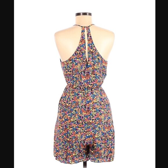 Rebecca Taylor Romper 6 Silk Confetti Floral Print Luxury Spring Summer Party - Picture 7 of 10